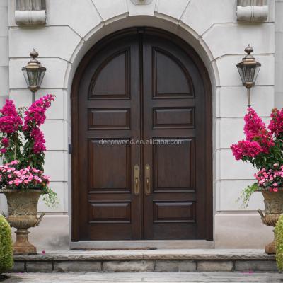 China Sound Insulation Arch Entrance High Quality Solid Wood Top Front Entrance for sale