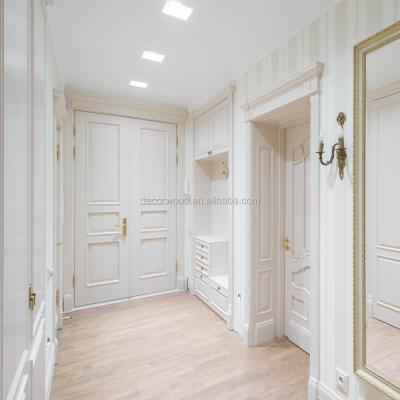 China High Quality French Bedroom Door Designs White Classic French Double Door for sale