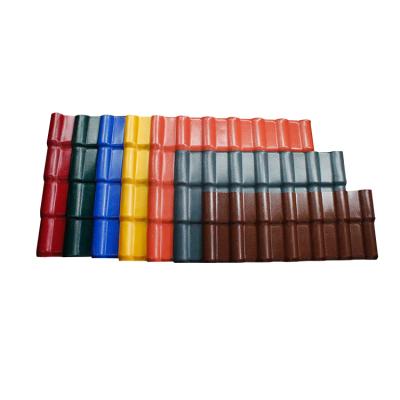 China Hot Sale ASA Impact Resistance Roofing Sheet Insulation Synthetic Resin PVC UV-Resistant Roof Tile for sale