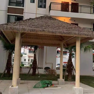 China Anti-corrosion Wholesale Synthetic Thatch Plastic Palm Covering Synthetic Thatch Roof Trade for sale