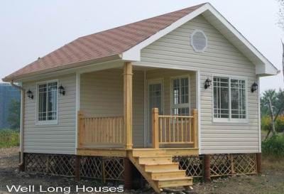 China Unlimited Size, Heat / Cold-Insulated Prefab Bungalow Homes With Flat Packed WLH-BGL009 for sale