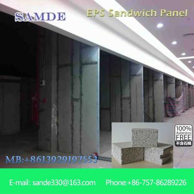 China O painel de parede do sanduíche da absorção sadia pré-fabricou a construção de aço 2440*610*75mm à venda