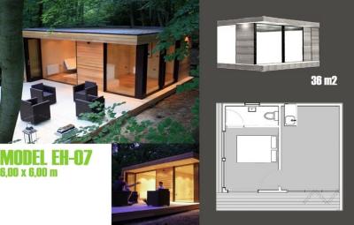 China Modern Moveable Accents Holiday Home / Prefabricated Garden Studio For Holiday Living for sale