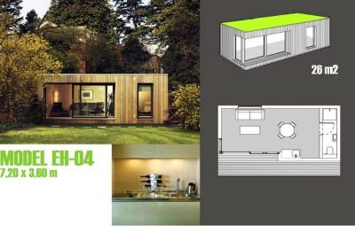 China Booths Garden Studios / Prefabricated Garden Studio With Light Steel Frame for sale