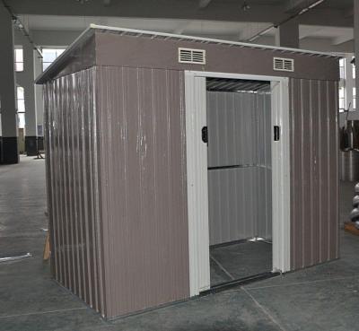 China Movable DIY Metal Storage Shed 4x8 Pent Roof Sheds Galvanizing Stainless Steel for sale