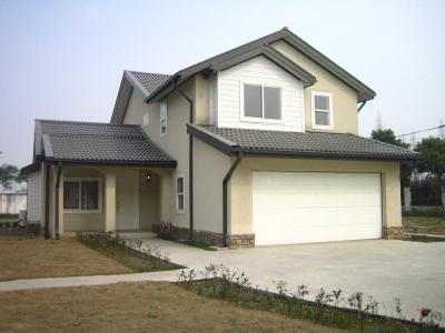 China Energy-Conserving, Fireproof Modern Light Steel Frame Houses Two Or Three Floors for sale