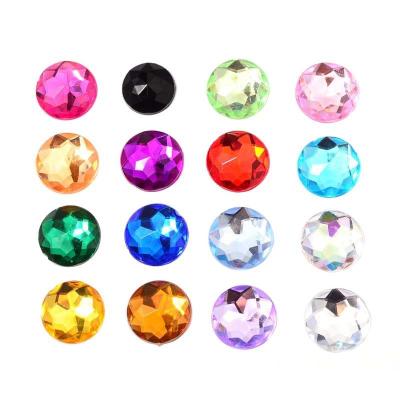 China Wholesale Hot Selling High Quality Colored Acrylic Flatback Crystal Diamond Beads for sale