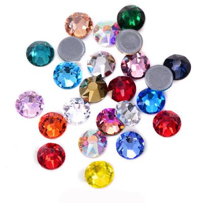 China High quality hot rhinestone Flatback fix ab color rubber lower flatback rhinestone diy clothing accessories repair glass hot rhinestone for sale