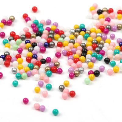 China Safety Wholesale 2mm Solid Nonporous Glass Beads Color Paint Small Round Bead Filler Loose Seed Baking Glass Beads for sale