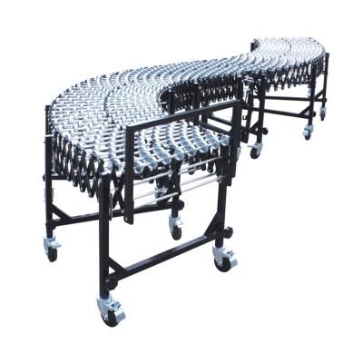 China Fire Resistant Flexible Expandable Gravity Skate Wheel Steel Roller Conveyor for sale