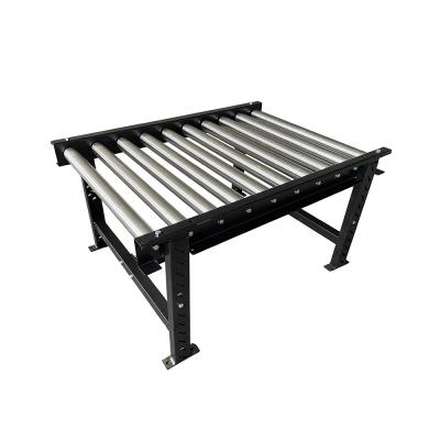 China High Quality Flexible Roller Conveyor Table Carbon Steel Gravity Fire Resistant Adjustable Feet for sale