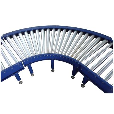 China Heavy Duty 90 Degree Curve Conveyor Line Oil 180 Degree Powered Roller Conveyor for sale