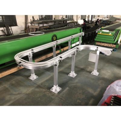 China Heavy Duty Fixed Frame Aluminum Profile Flexible Oil Support Conveyor Chain Conveyor for sale