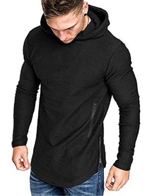 China New Fashion Outstanding Custom Made Professional Men's Shirt Long Sleeve Cotton Fashion Style Quality Sleeve Edge Zipper for sale