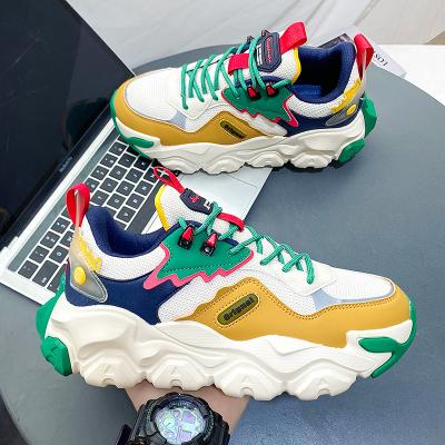 China Cushioning Famous Brand High Quality Retro Sneakers Mens Thick Bottom Thick Bottom Tennis Shoes Unisex Basketball Running Shoe for sale