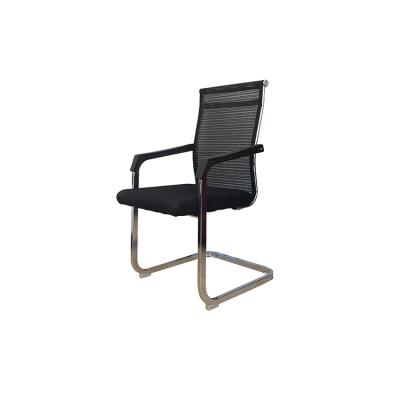 China Hot And Durable Modern Design Modern Commercial Furniture Black Mesh Arc Leg Office Chair With Fixed Base for sale