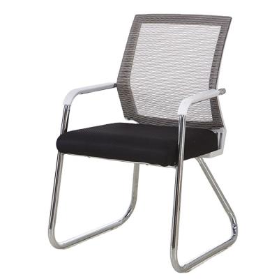 China 2022 Modern Design Hot Cheap Modern Office Furniture Mesh Fabric Armrest Computer Desk Chair With Fixed Base for sale