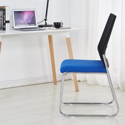 China Modern Design Good Quality Office Comfort Stackable Student Mesh Student Conference Armless Training Portable Breathable Chair for sale