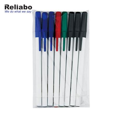 China Promotional Pen Reliabo Hot Sale OEM Simplicity Office Using Multicolor Novelty Plastic Ballpoint Pen for sale