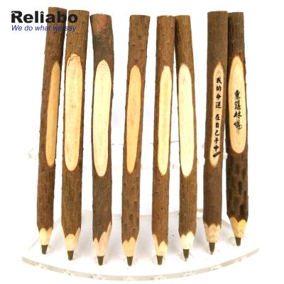 China Promotional Pen Reliabo Custom Logo Wood Signature Rollerball Pen for sale