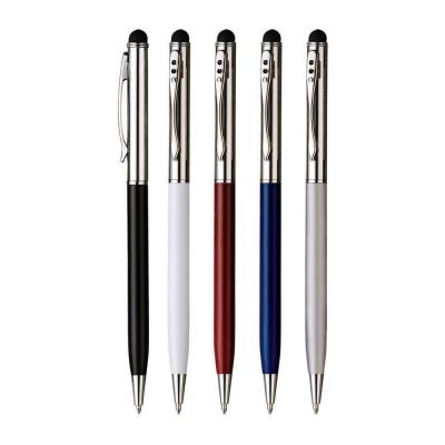 China Reliabo Promotional Multi Function Stylus Metal Twist Slim Ball Pen for sale