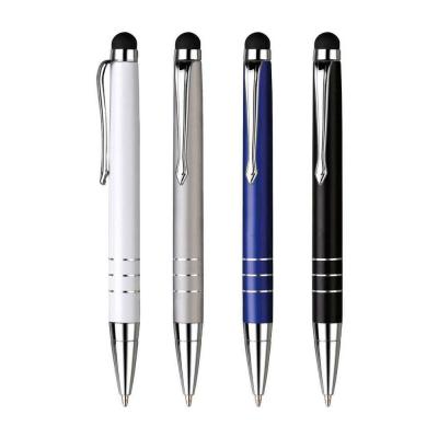 China Pen Reliabo Wholesale Multi Color Promotional Stylus Metal Touch Screen Thin Ball Pens for sale