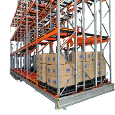 중국 Heavy Duty Metal Pallet Rack System High Capacity Pallet Storage Push Back Rack Systems 판매용