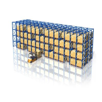 China Industrial Pallet Drive In Racking System Storage Rack Solution  1.5mm-2.0mm 1000kg-5000kg/layer en venta