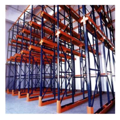 Cina Xinzhongya Forklift Drive In Racking System Used First In Last Out 1000kg Weight Pallet Heavy Duty Drive In Rack in vendita