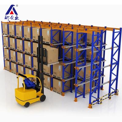 China Wharehouse Storage shelves steel material heavy loading Drive In Pallet Racks systems en venta