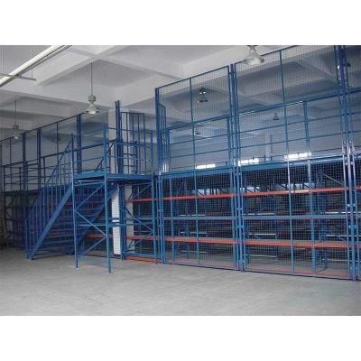 Cina Heavy Duty Racking Manufacturer Metal Platform Floor Adjustable Industries Steel Mezzanine Storage Rack Warehouse Racking System in vendita