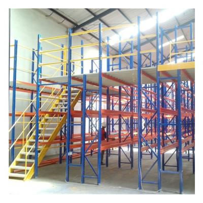 China Xinzhongya Warehouse Storage Mezzanine Rack 2 Layer Storage Heavy Duty Mezzanine Rack for sale