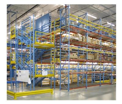 Cina China Industrial Warehouse 	Steel Mezzanine Floor Medium Duty Mezzanine Floor Storage Rack in vendita