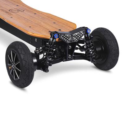 China Canadian imported maple/bamboo/fiberglass electric cross-country speed 50 kilometer load skateboard scooter 5 hours world leading motor technology for sale