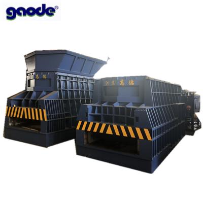 China Q235 Steel Plate And Hardox Wear Plate CE Drop Channel Hydraulic Container Shear With Hopper for sale