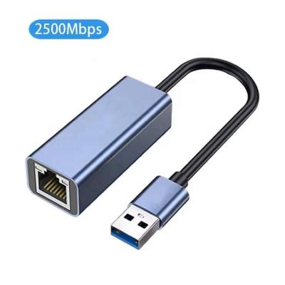 China 2.5G Type C USB 2500M USB3.0 to RJ45 Lan Gigabit Internet Ethernet Adapter Network Card for Computer for Macbook Laptop BWKN162 for sale