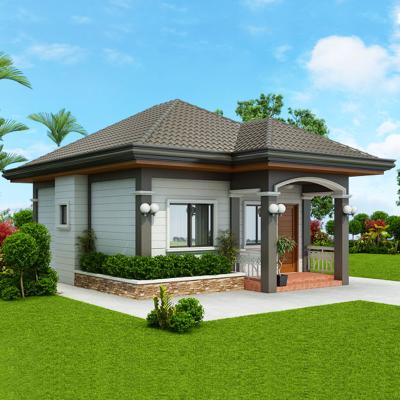 China One Storey Prefab Villa Modern Building Steel Structure Prefab House for sale