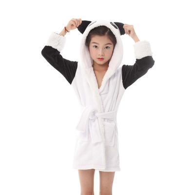 China Cute Children Thermal Winter Warm Casual Hooded Bathrobes for sale