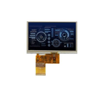 China Width Temperature IPS 4.3 inch 800x480 24bit RGB 40pin tft lcd display module with 4.3inch resistive touch screen for sale