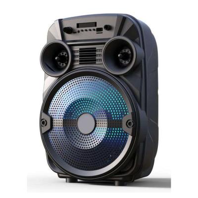 China No Subwoofer Cart Speaker Karaoke 8 Inch Portable Wireless Speaker With MIC for sale