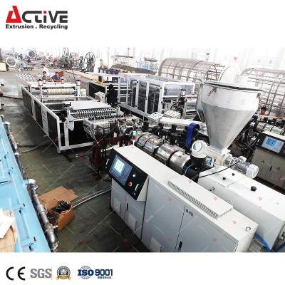 China Plates Pvc Tile Board Colonial Extruder Machine With Price for sale