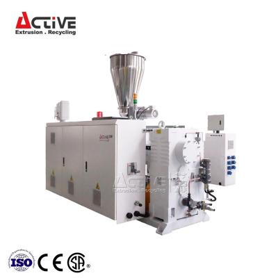 China plastic twin wire screw extruder machine with price for sale