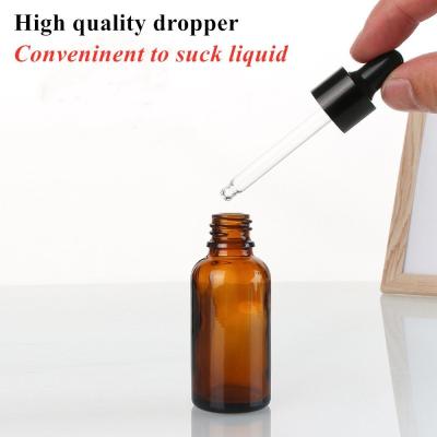 China Cosmetic Glass Bottle Amber Serum Dropper Bottle 30ml 50ml 60ml Amber Luxury Essential Oil Glass dropper Bottle for sale