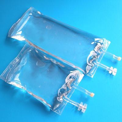 China 500ml 1000ml PVC Sterile IV Bags PVC IV Bag Disposable Plastic Medical Sterile Bags Infusion Bag for sale