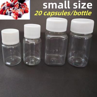 China 30ml PET Clear Tablet Capsule Pharmaceutical Plastic Packaging Plastic Capsule Bottle With Cap en venta