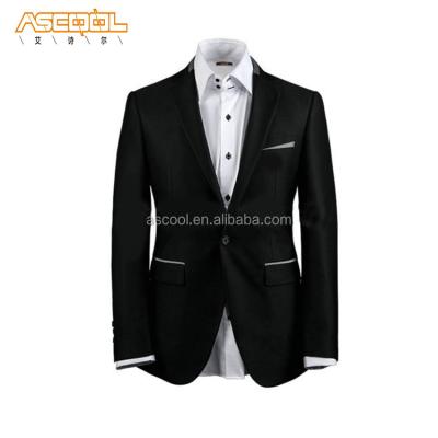 China Fashionable Slim Fit Anti-Shrink Mens Stripe Formal Suit 3pcs for sale