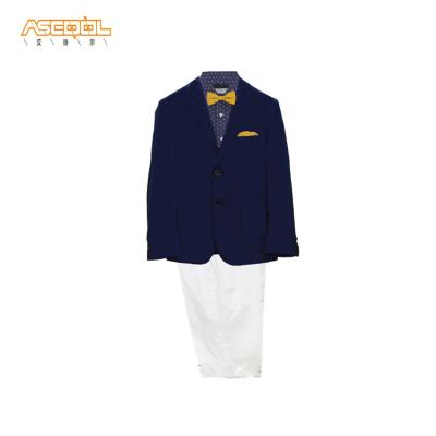 China New Style Fashion Gentleman Kids Boy Suit Jacket Anti-Shrink Shirt And Pants For Kids Sets for sale