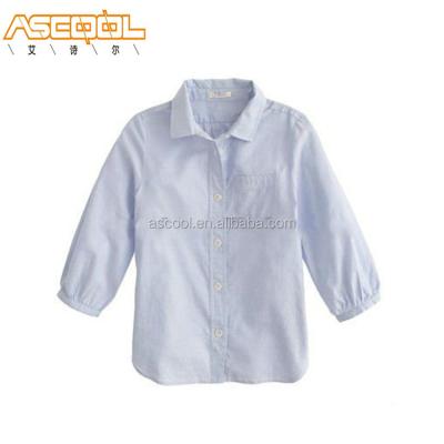 China Factory Direct Sales Girls Classic School Uniform Girls' Classic Point-Collar Point-Collar Shirts for sale