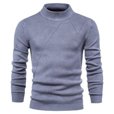 China Casual Slim Fit Knitted Spring Cotton Breathable Half-Neck Sweater Comfortable Cardigan Men for sale