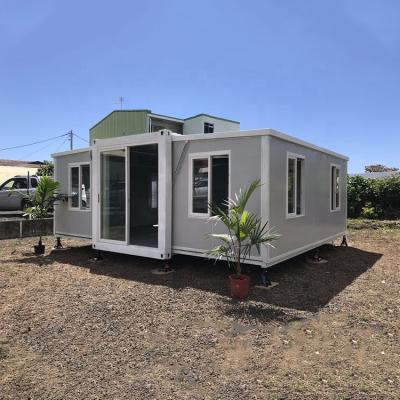 China Modern 3 in 1 Folding 20ft Family Home Expandable Container House 35sqm Fold Expandable House Australian Standard Modular Home for sale